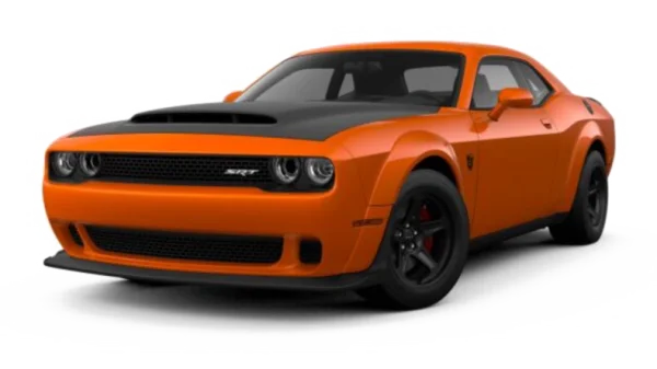 Orange Dodge Challenger SRT Transparent PNG