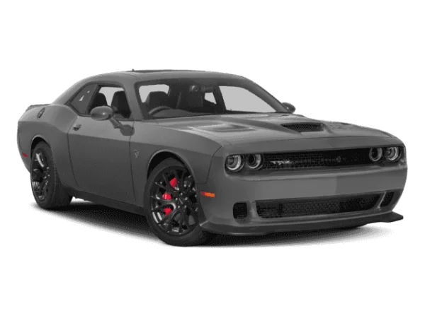 Gray Dodge Challenger Muscle Car PNG Transparent
