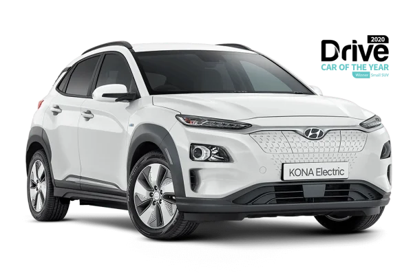 White Hyundai Kona Electric SUV PNG Transparent Background