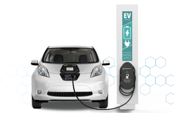Electric Car Charging Station PNG Transparent Background