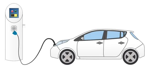 Electric Car Charging Station PNG Transparent Background