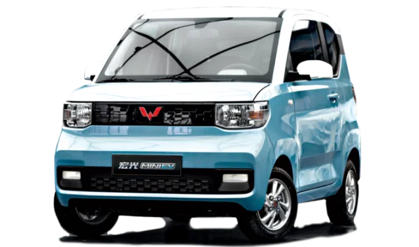 Light Blue Wuling Hongguang Mini EV PNG Transparent