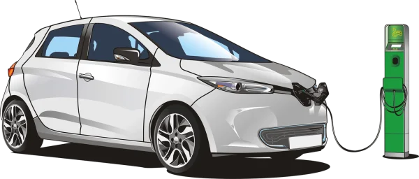 Electric Car Charging Station PNG Transparent Background