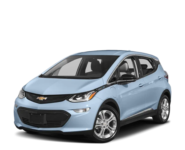 Light Blue Chevrolet Bolt EV PNG Transparent Background