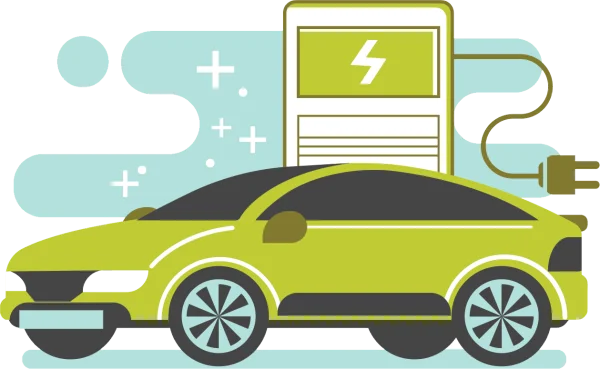 Electric Car Charging Station Icon PNG