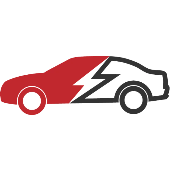 Electric Car Logo Icon Transparent Background