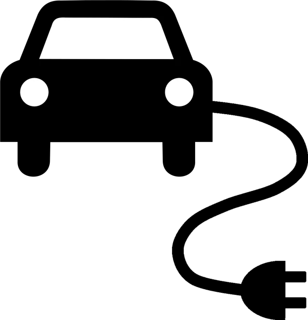 White Car Front View Icon PNG