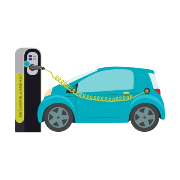 Electric Car Charging Station PNG Transparent Background