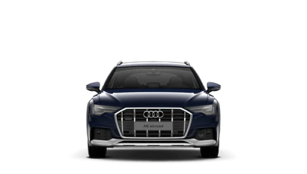 Audi A6 Allroad Dark Blue Front View PNG