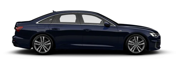 Dark Blue Audi A6 Sedan Car PNG Transparent Background