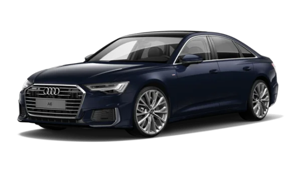 Dark Blue Audi A6 Car Transparent PNG