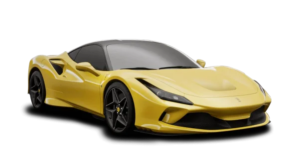 Luxury Yellow Ferrari Sports Car PNG