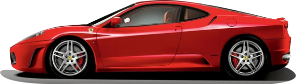 Red Ferrari Sports Car PNG Transparent Background