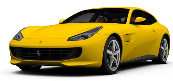 Yellow Ferrari Sports Car PNG Transparent Background