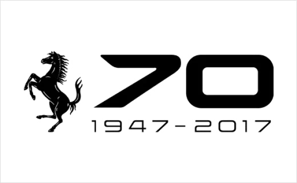 Ferrari 70th Anniversary Logo PNG Transparent