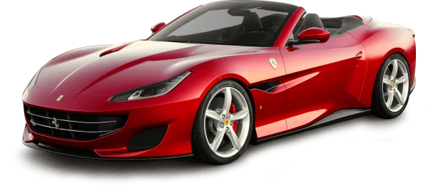 Red Ferrari Portofino Convertible PNG