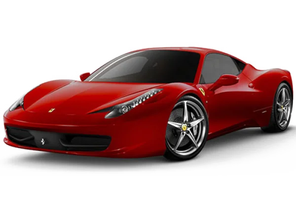 Red Ferrari Sports Car PNG Transparent Background