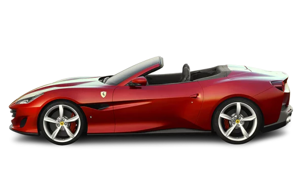 Red Ferrari Convertible Transparent PNG