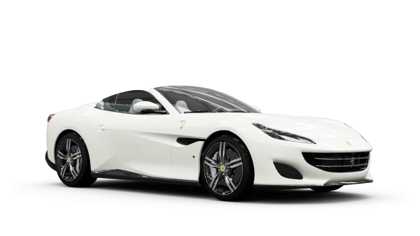 White Ferrari Portofino Convertible PNG