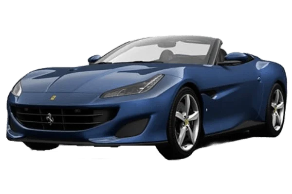 Blue Ferrari Convertible Sports Car PNG