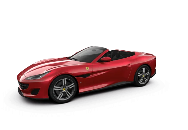 Red Ferrari Convertible Car PNG Transparent Background