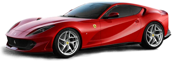 Red Ferrari Sports Car PNG Transparent Background