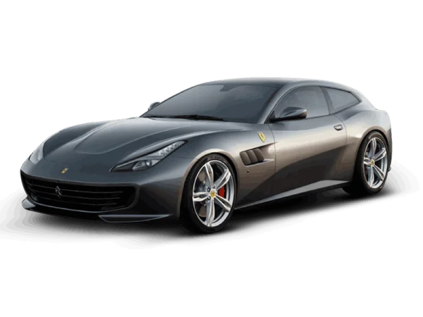 Grey Ferrari Car PNG Transparent Background
