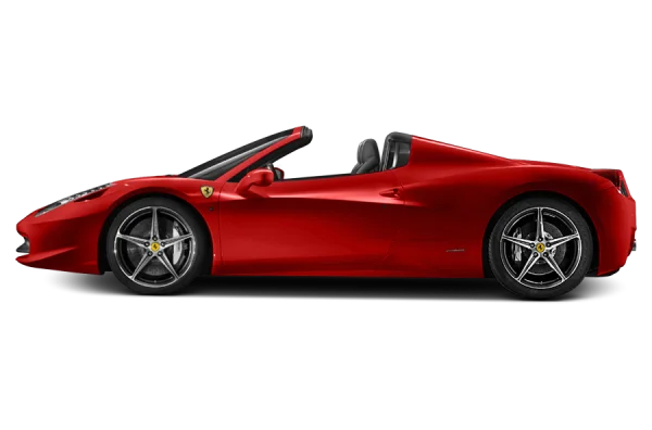 Red Ferrari Sports Car PNG Transparent Background
