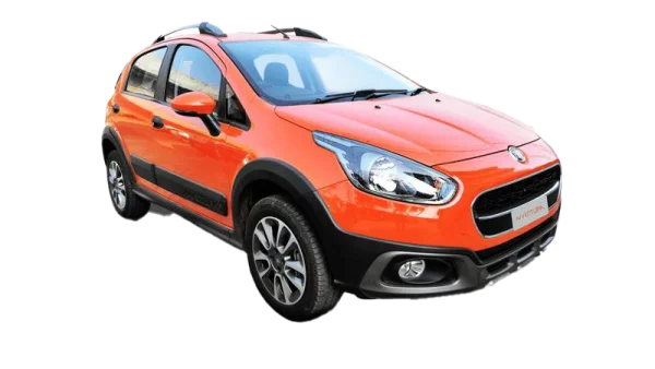 Orange Fiat Aventura Car PNG Transparent Background