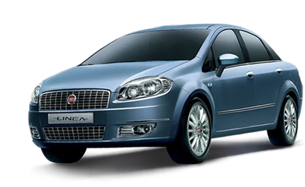 Blue Fiat Linea Car PNG Transparent Background