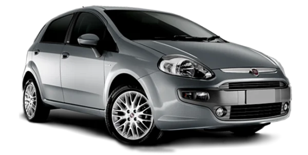 Grey Fiat Car PNG Transparent Background