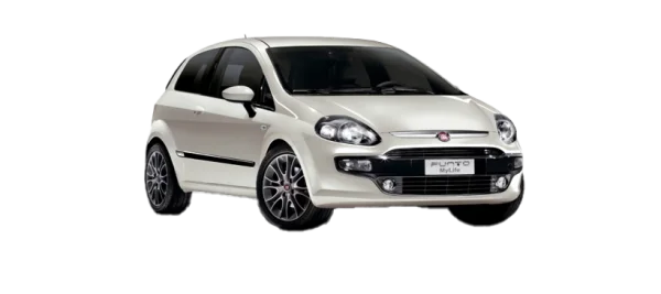 White Fiat Punto MyLife Car PNG Transparent Background