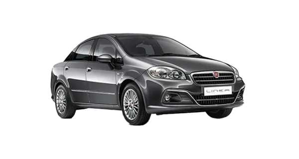 Grey Fiat Linea Sedan PNG Transparent Background