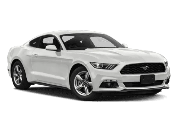 White Ford Mustang Coupe PNG Transparent Background