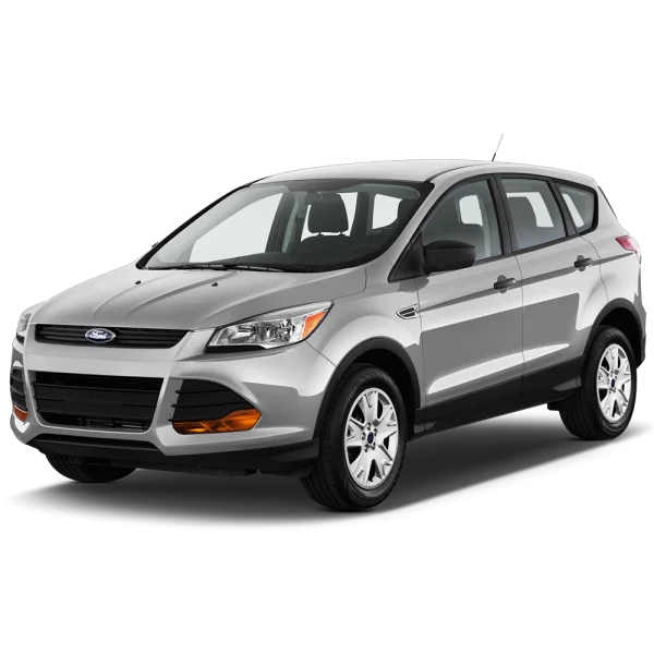 Silver Ford Escape SUV PNG Transparent Background