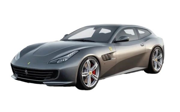 Grey Ferrari Car PNG Transparent Background