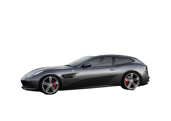Gray Ferrari GTC4Lusso Car PNG Transparent Background