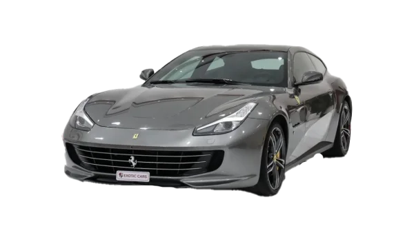 Grey Ferrari Car PNG Transparent Background