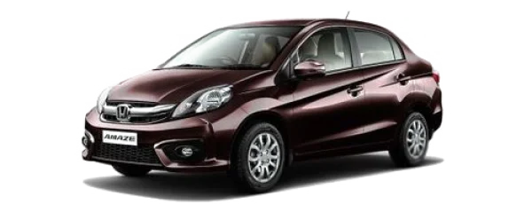 Burgundy Honda Amaze Car PNG Transparent Background