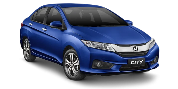 Blue Honda City Car PNG Transparent Background