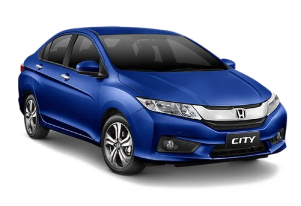 Blue Honda City Car PNG Transparent Background