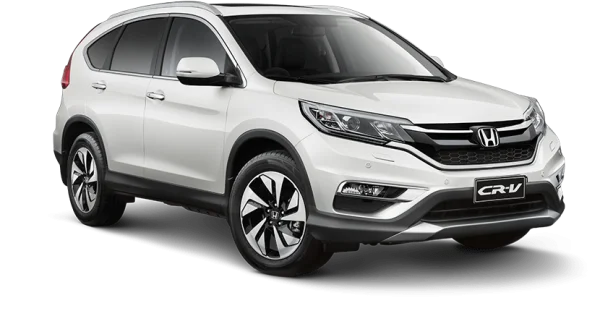 White Honda CR-V SUV Transparent PNG