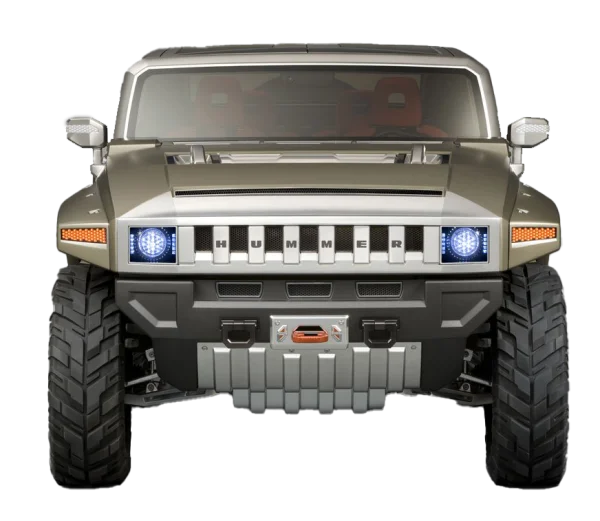 Hummer H2 Front View PNG Transparent Background