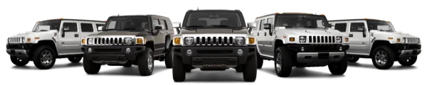 Hummer H2 SUVs Lineup Transparent PNG