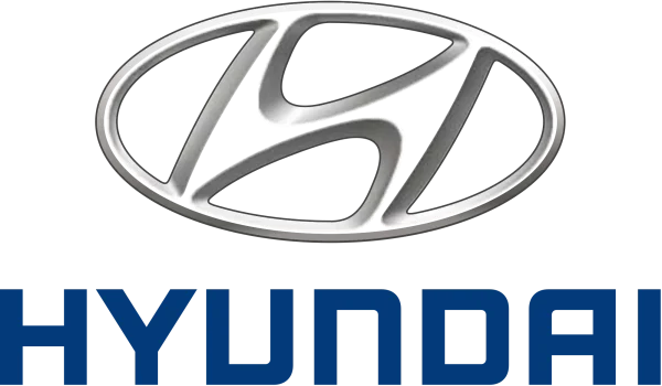 Hyundai Logo and Wordmark PNG Transparent Background