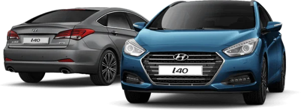 Hyundai i40 Car Front and Rear PNG Transparent