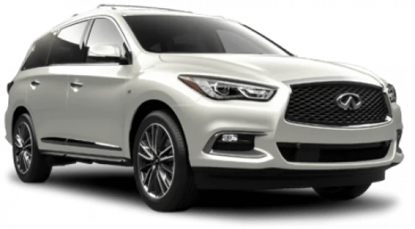White Infiniti Luxury SUV PNG