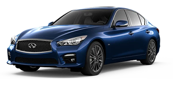 Blue Infiniti Q50 Car PNG Transparent Background