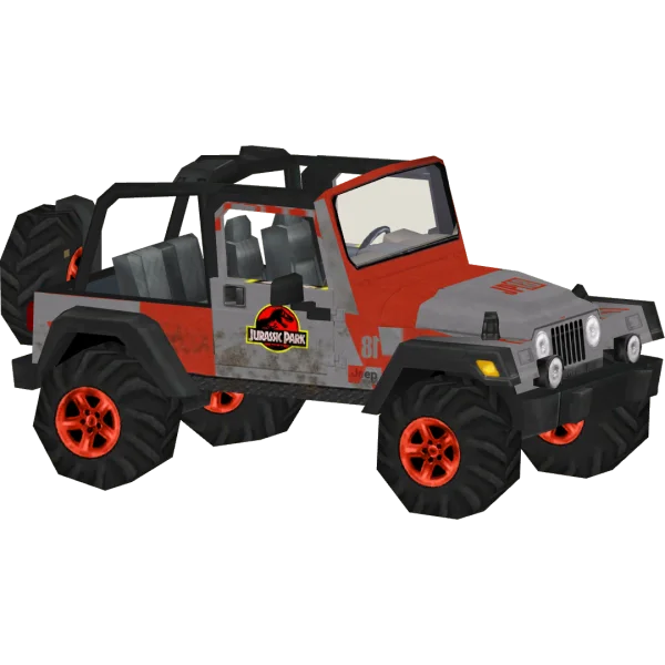 Jurassic Park Jeep Wrangler PNG Transparent Background