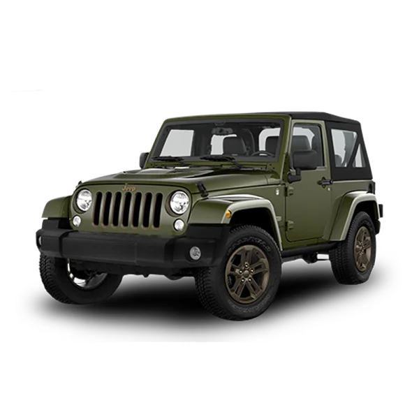 Green Jeep Wrangler PNG Transparent Background